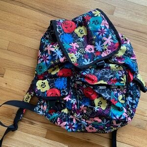 LeSportsac Voyager backpack in fun floral print
